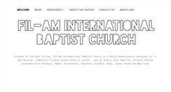 Desktop Screenshot of filambaptist.com